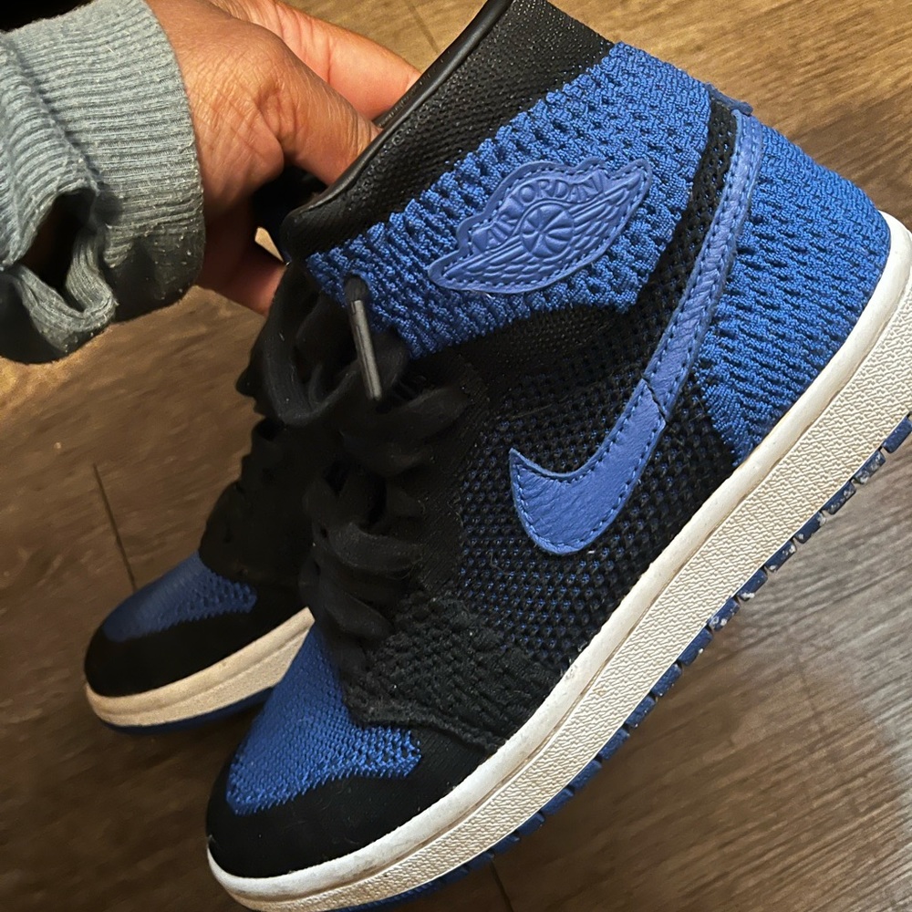 Jordan 1 flyknit blue/ black Nike